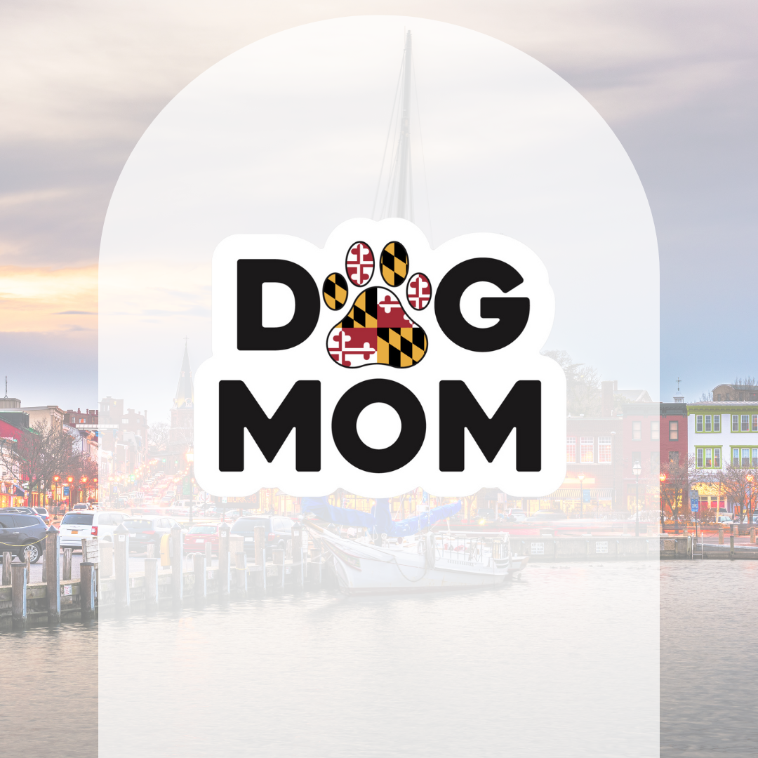 MD Dog Mom Sticker